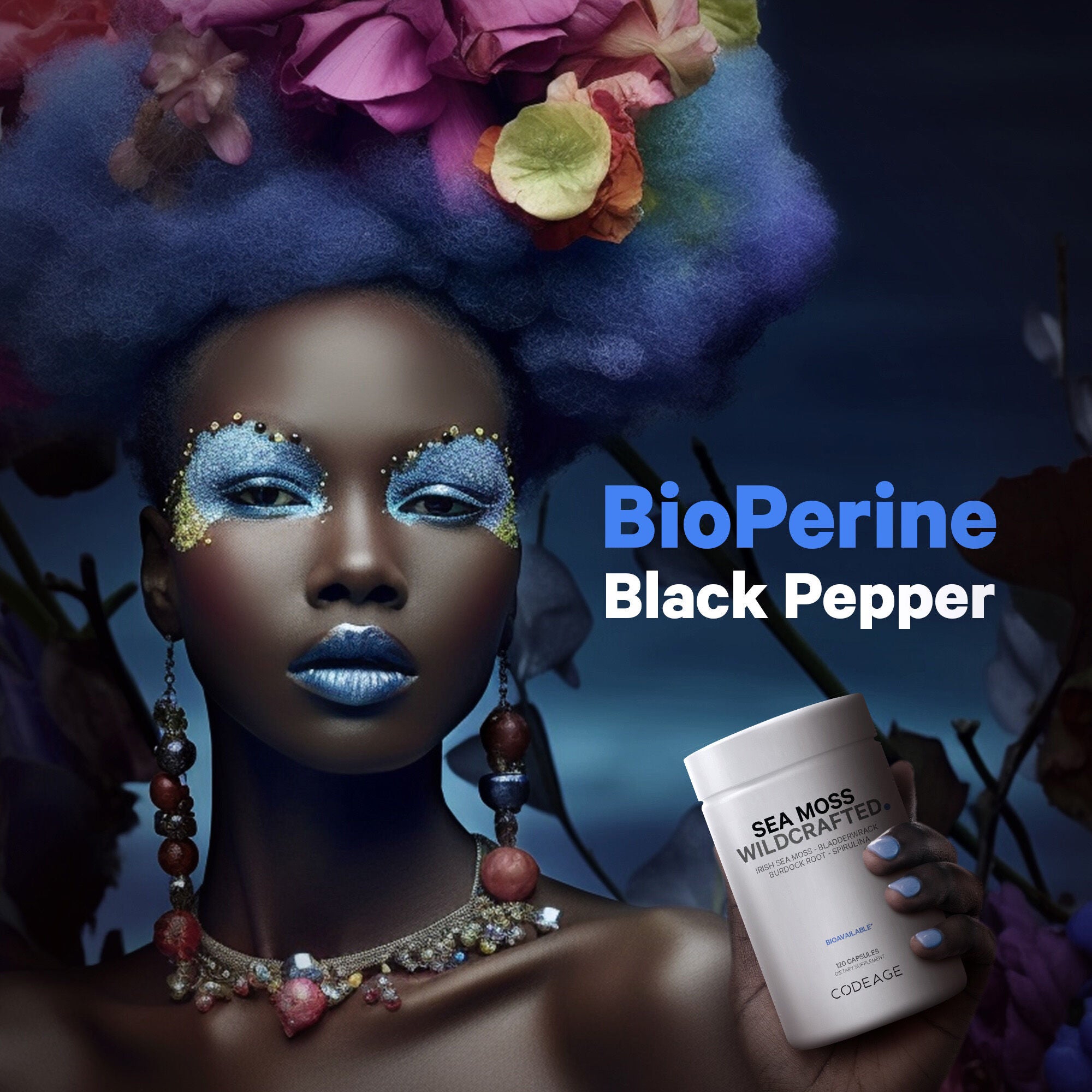 Wildcrafted Sea Moss - 120 Capsules (60 Servings)  | GNC